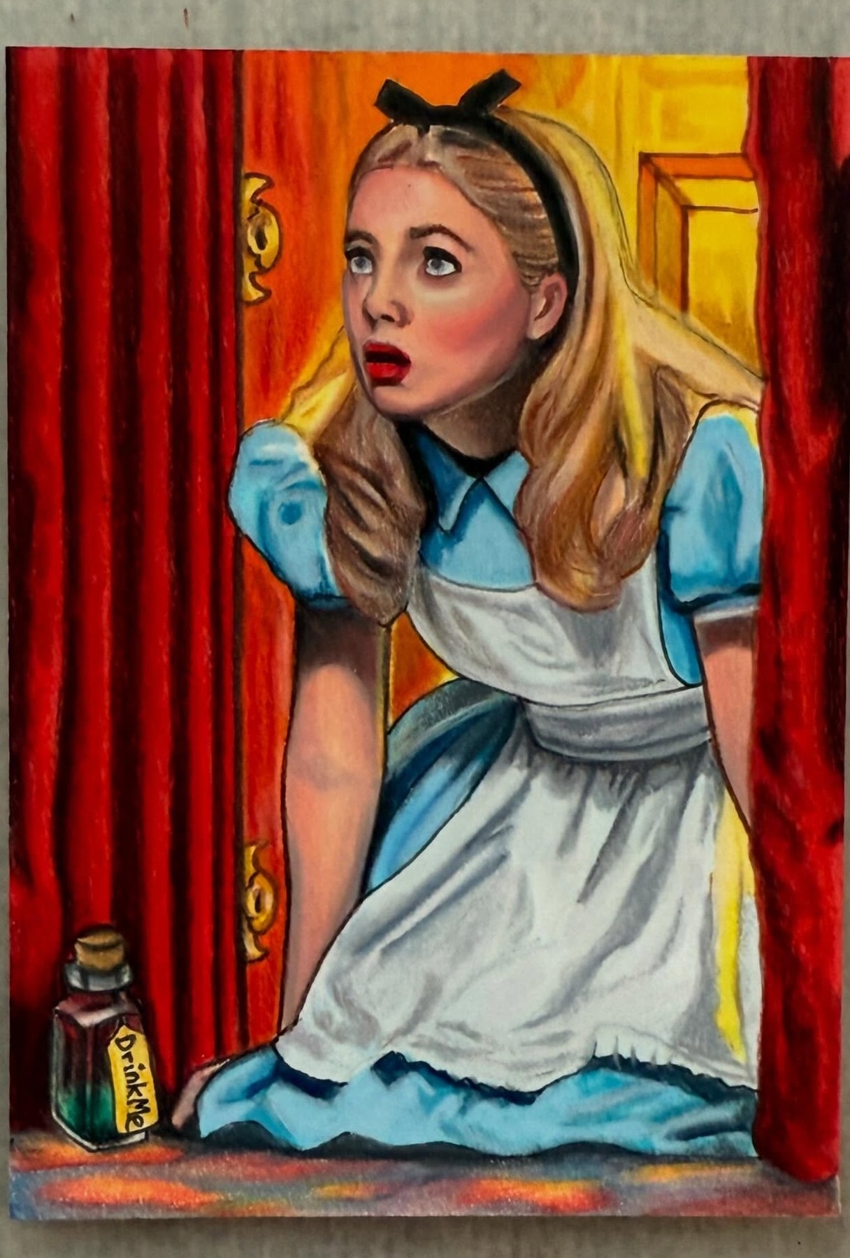 Alice through the curtain